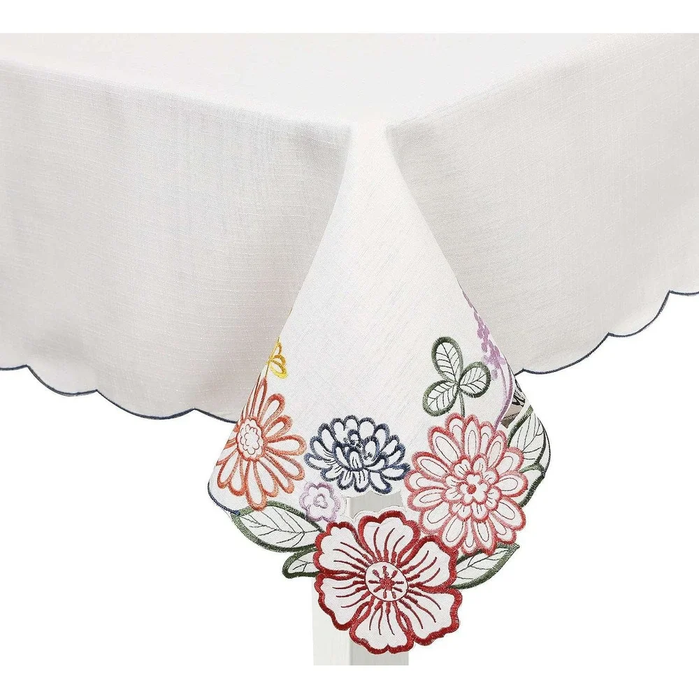 Celebrate Together Spring Floral Cutout‎ Tablecloth 60 x 120 New